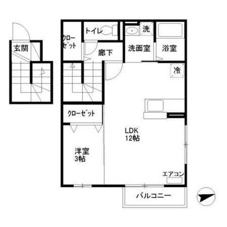 カーサフェリーチェの物件間取画像